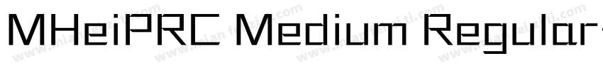 MHeiPRC Medium Regular字体转换